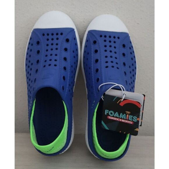 Foamies x Skechers Kids Sz 1 Blue/Green Guzman Steps Aqua Surge Water Shoes SIB - Picture 2 of 11
